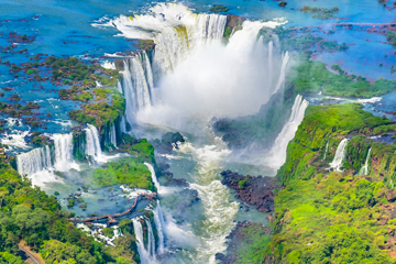 【イグアスの滝】イグアスの滝｜全景空撮（イメージ）