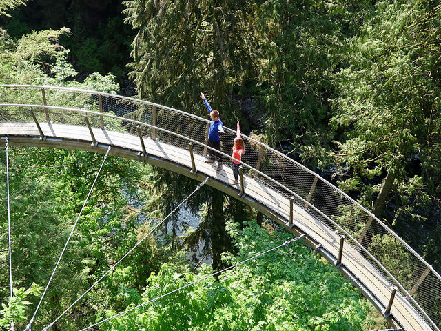 キャピラノ吊り橋の海外現地オプショナルツアー かもめツアー Eかも