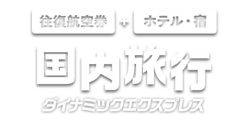 往復航空券＋ホテル・宿　国内旅行　ダイナミックエクスプレス