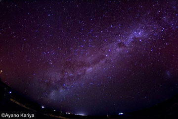 ウユニ塩湖から見た星空